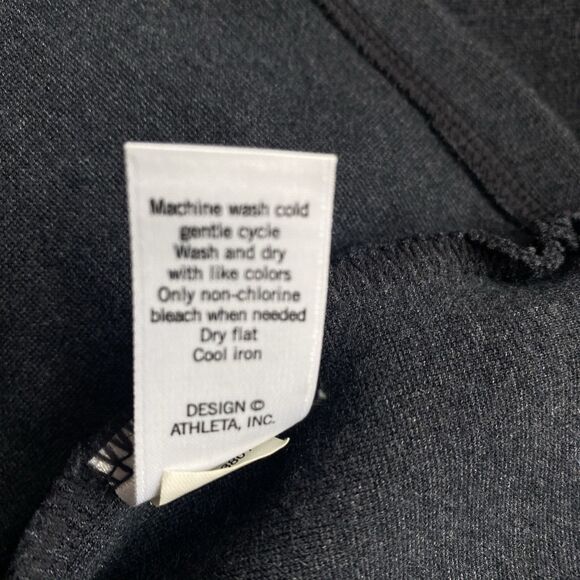 Athleta Ponte Casual Gray Knee Length Knit Travel Dress with Pockets Medium - Picture 9 of 9